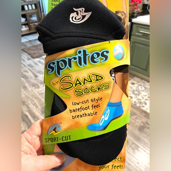 NEW Sand Socks Vincere Sprite Low-Top Black Size L - Picture 4 of 7